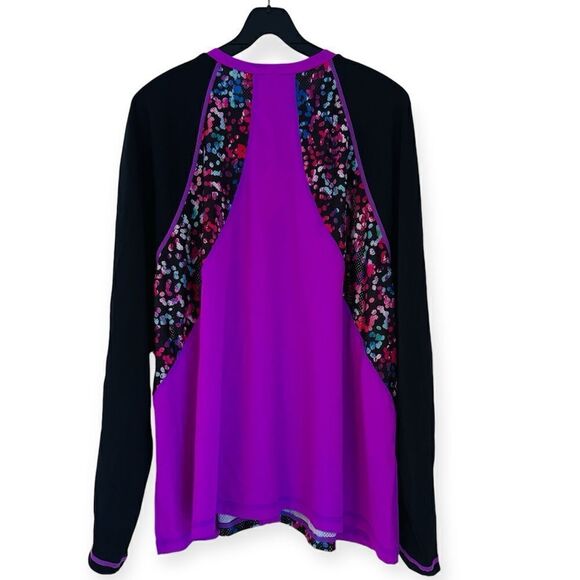 Swimsuits for All Chlorine Resistant Zip Front Long Sleeve Swim Shirt Size 30 - Picture 2 of 4